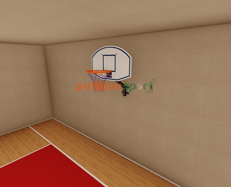 Wall Mounted Basketball Hoop with Fiber Board (90x120) - 60218